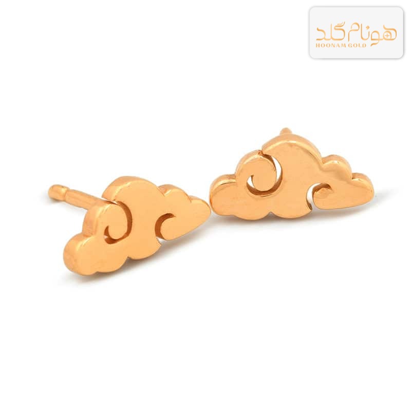 گوشواره طلا میخی ابر E576