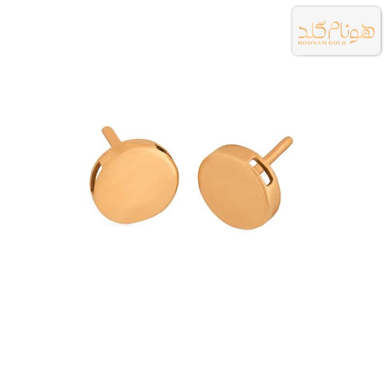 گوشواره طلا سه بعدی دایره E620