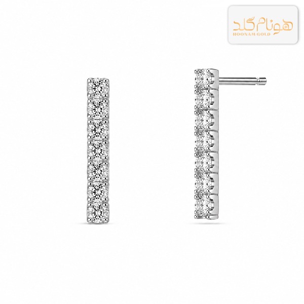 گوشواره طلا میخی تنیس E634