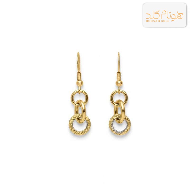 گوشواره طلا آویز زنانه E651