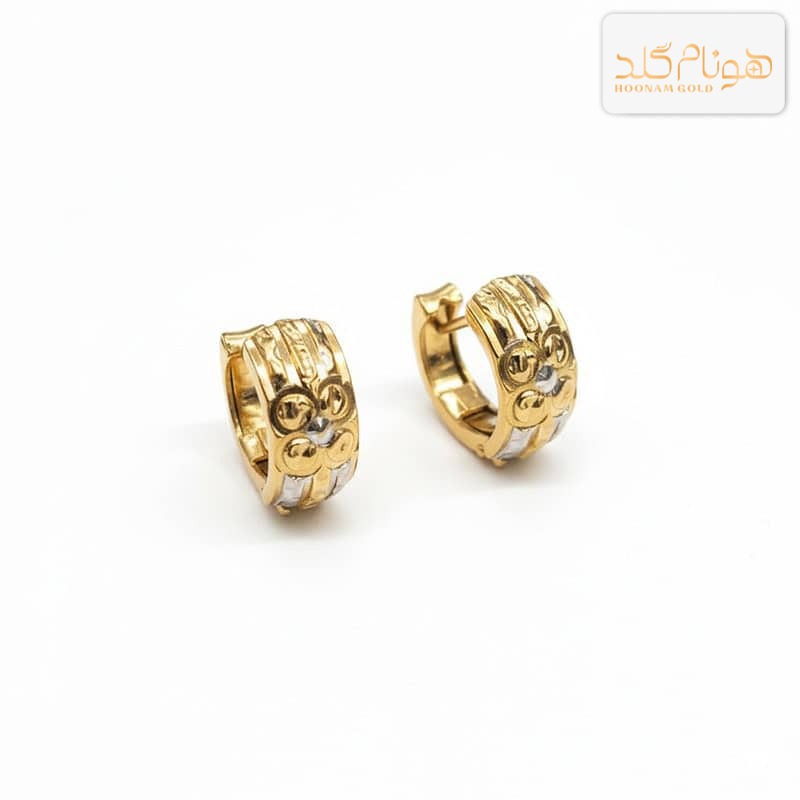 گوشواره طلا حلقه ای زنانه E664