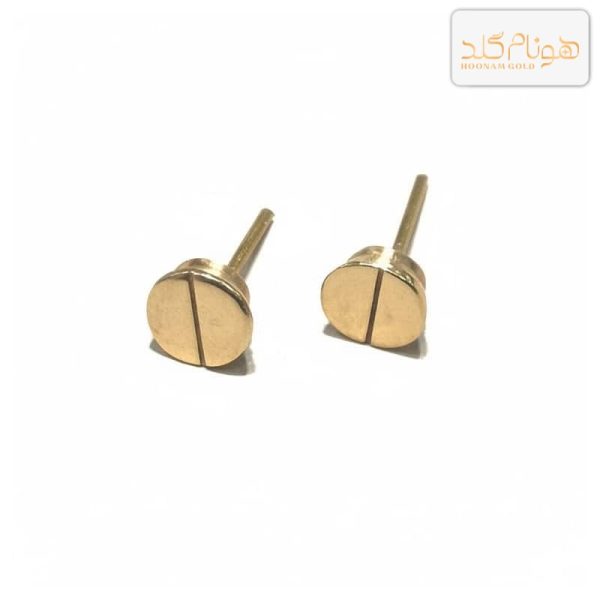 گوشواره طلا میخی پیچ E678