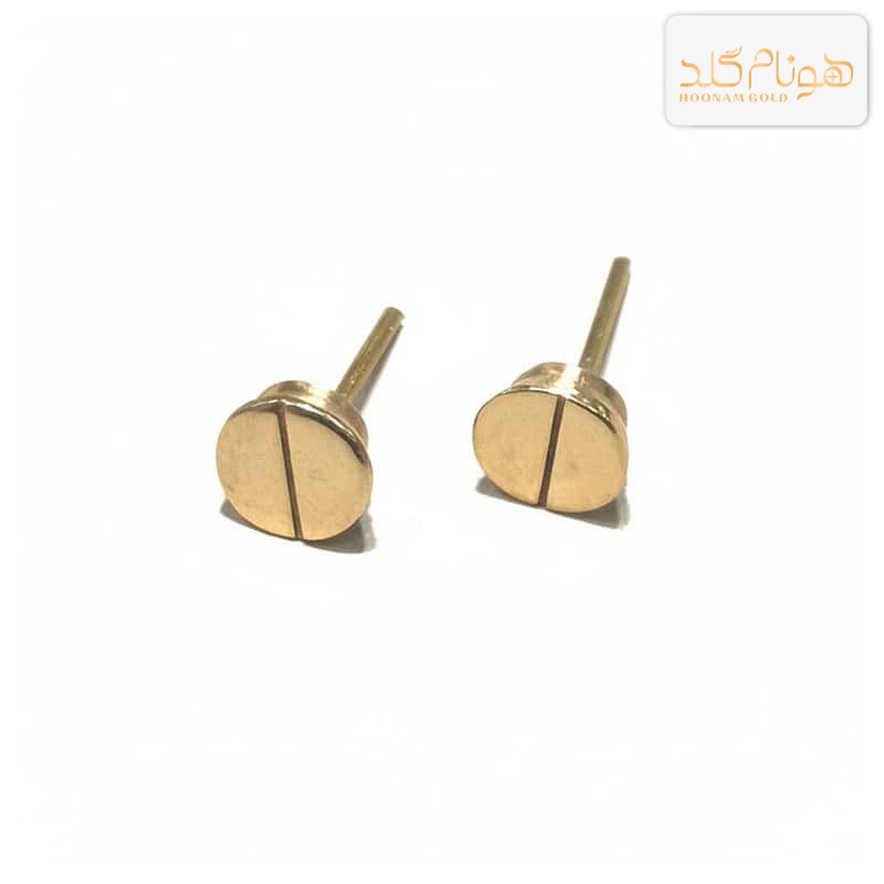 گوشواره طلا میخی پیچ E678
