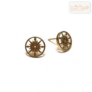 گوشواره طلا میخی خورشید E703