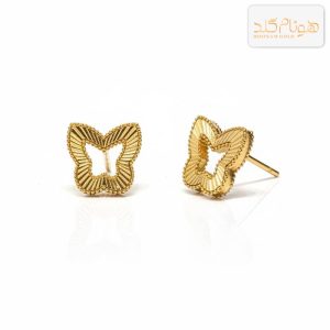 گوشواره طلا میخی پروانه E705
