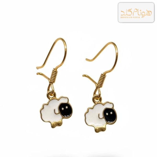 گوشواره طلا آویز بره ناقلا E708