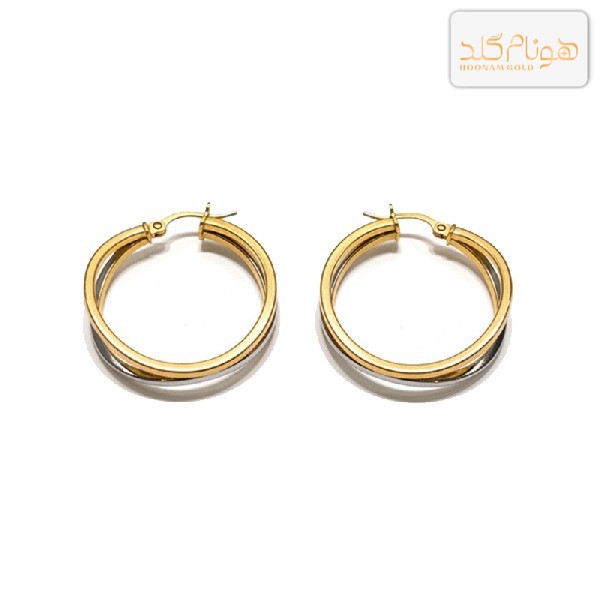 گوشواره طلا حلقه ای E715