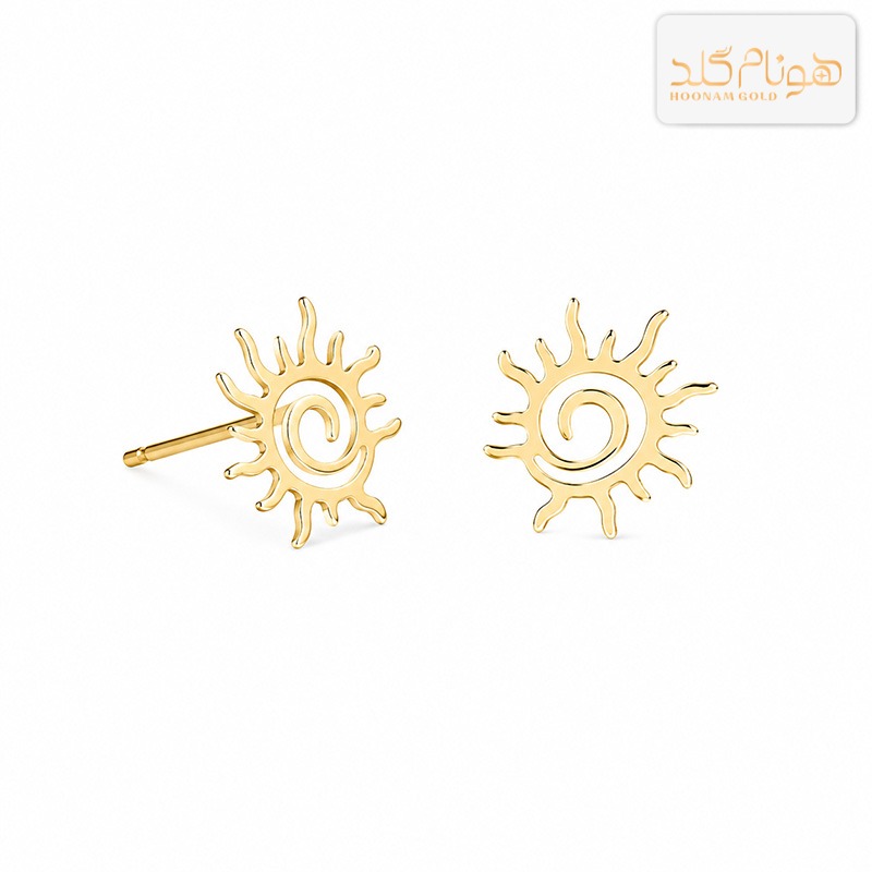 گوشواره طلا میخی آفتاب E803