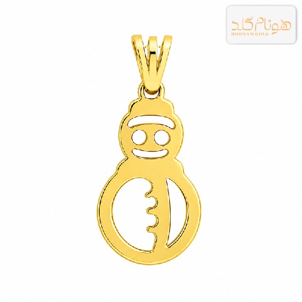 پلاک طلا آدم برفی M449