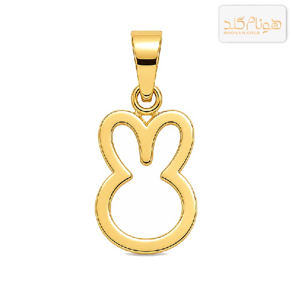 پلاک طلا خرگوش M453