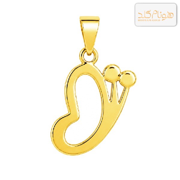 پلاک طلا پروانه نیمرخ M460