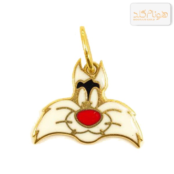 پلاک طلا گربه M489