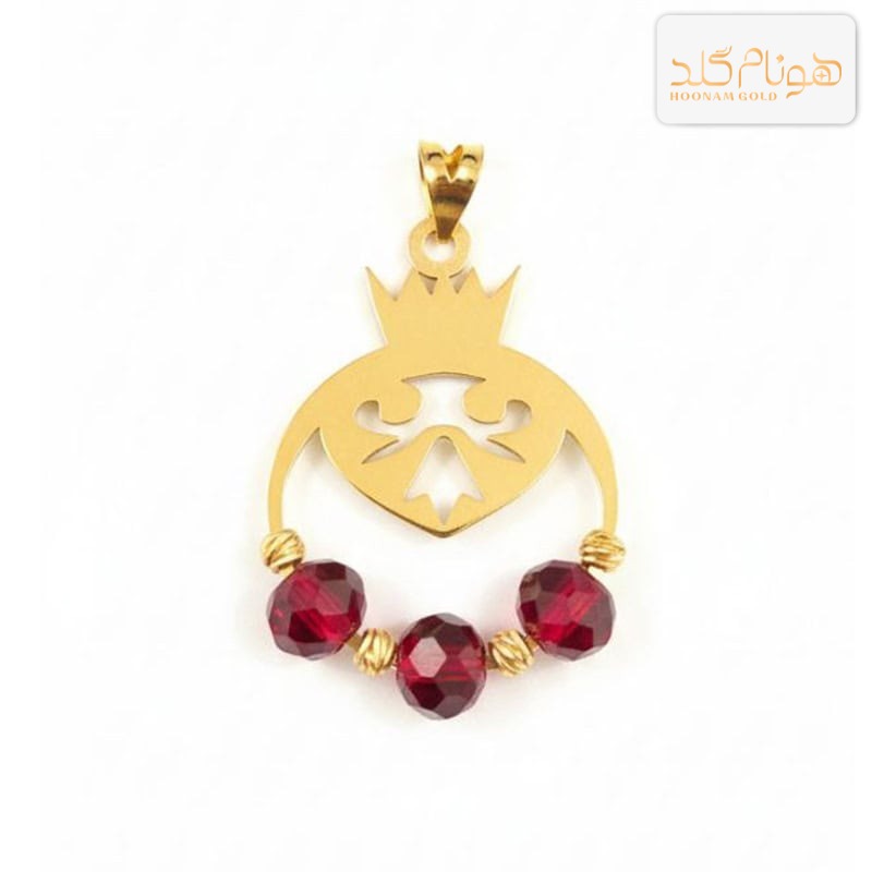 پلاک طلا انار طرح لوکس M492