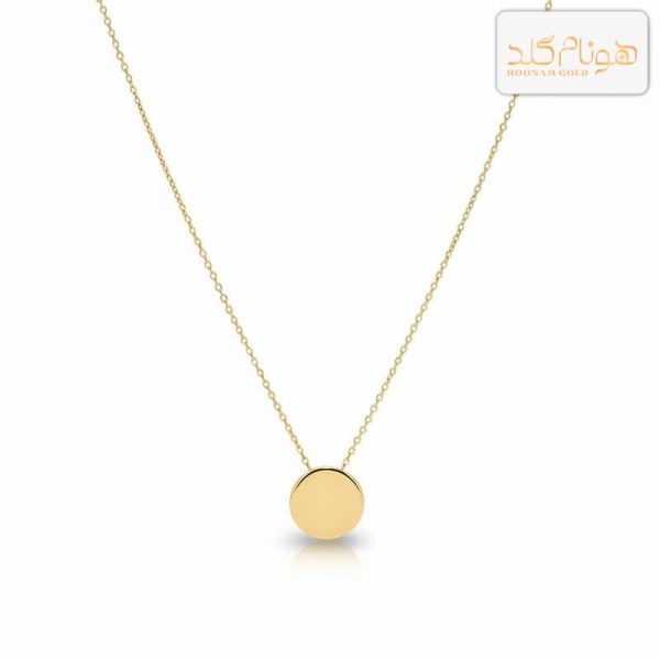 گردنبند طلا دایره سه بعدی لارج N75