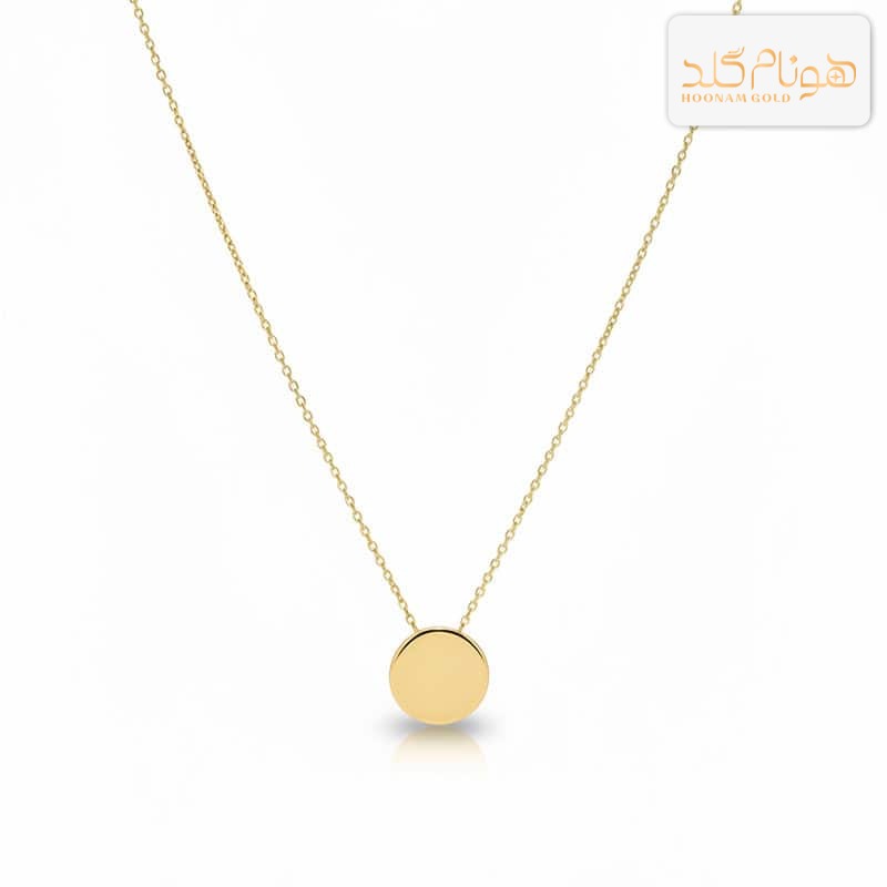 گردنبند طلا دایره سه بعدی لارج N75