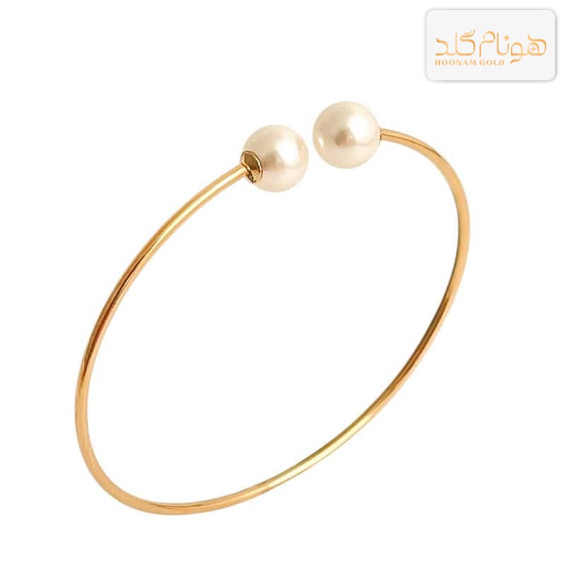 بنگل طلا مروارید BA303