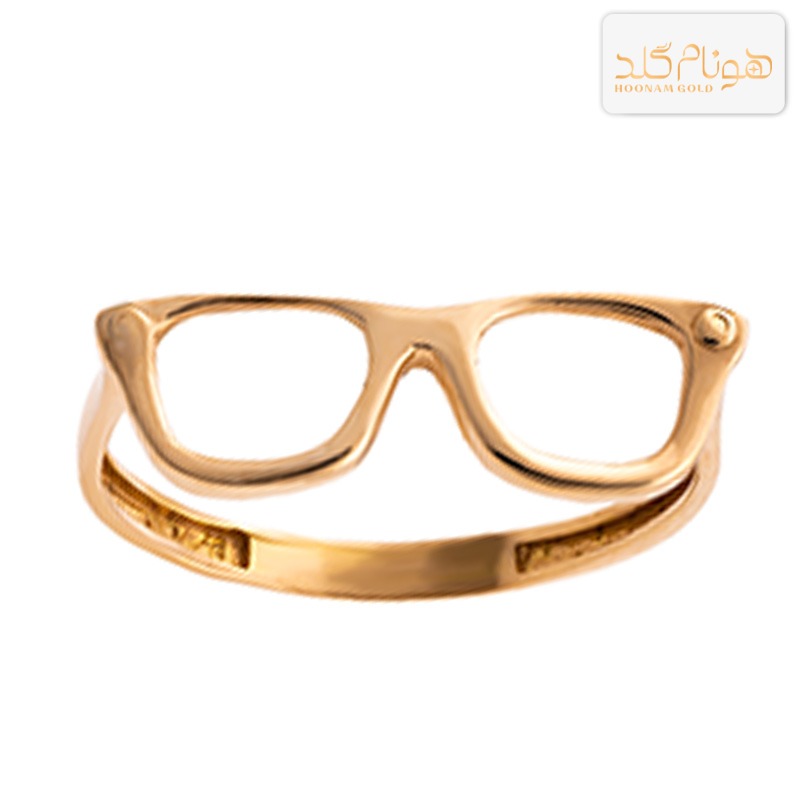 انگشتر طلا مینیمال عینک R151