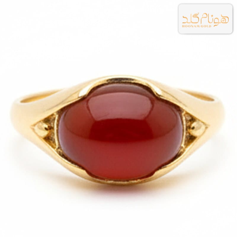 انگشتر طلا زنانه عقیق R876