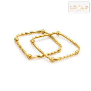 گوشواره طلا حلقه ای لوزی البرنادو E760