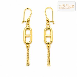 گوشواره طلا آویز تیفانی E773