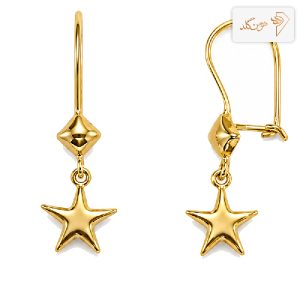 گوشواره طلا آویز ستاره E823