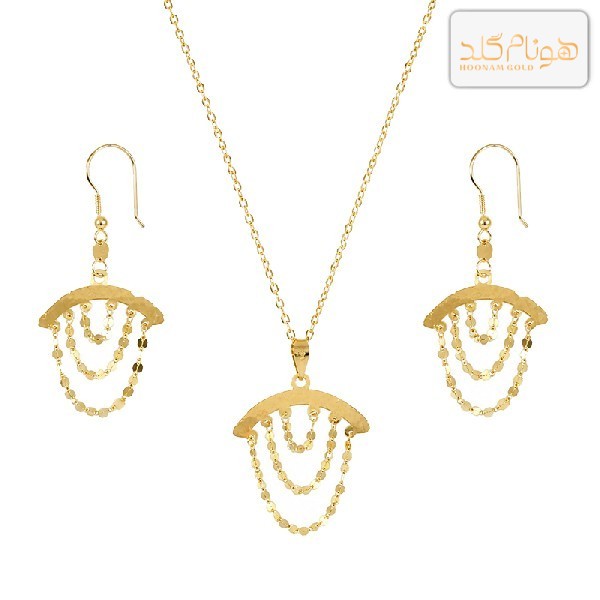 نیمست طلا شرابه ای HS481