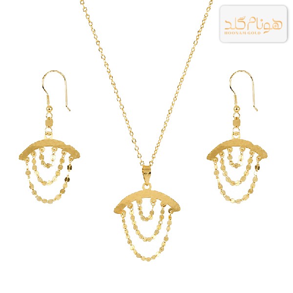 نیمست طلا شرابه ای HS481