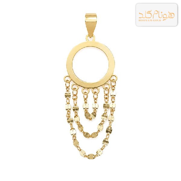 پلاک طلا دایره M856