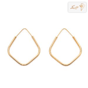 گوشواره طلا حلقه ای مربع بزرگ E815