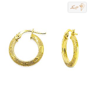 گوشواره طلا حلقه ای لویی ویتون E609