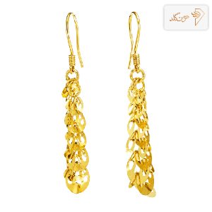 گوشواره طلا آویز پولکی E758