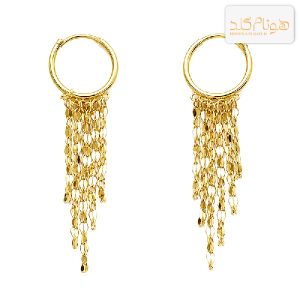 گوشواره طلا حلقه ای استار E857