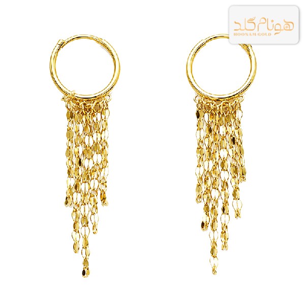 گوشواره طلا حلقه ای استار E857