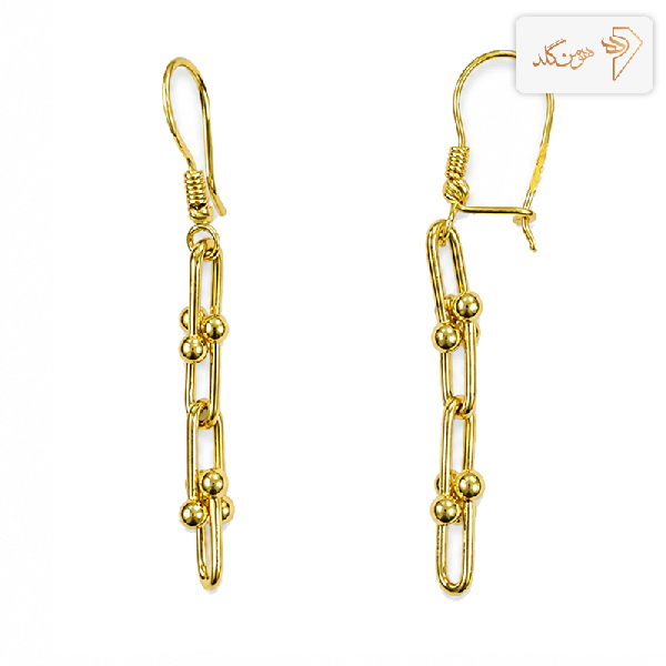 گوشواره طلا آویز تیفانی E750