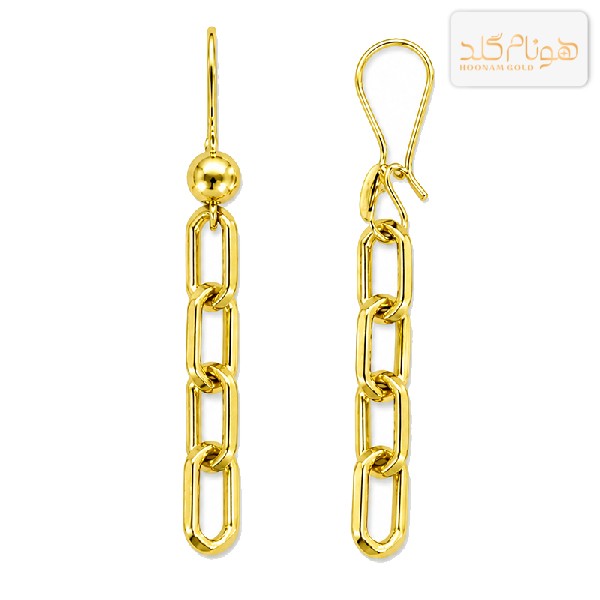 گوشواره طلا آویز هرمس E816