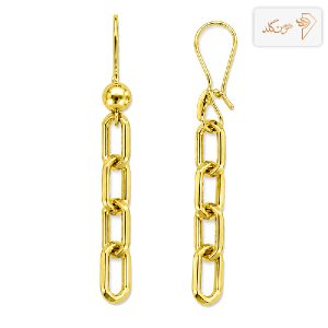 گوشواره طلا آویز هرمس E816
