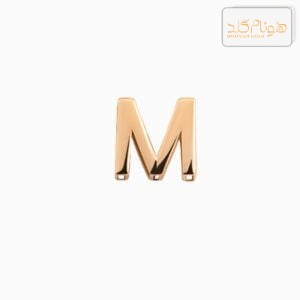پلاک طلا حرف سه بعدی M M001