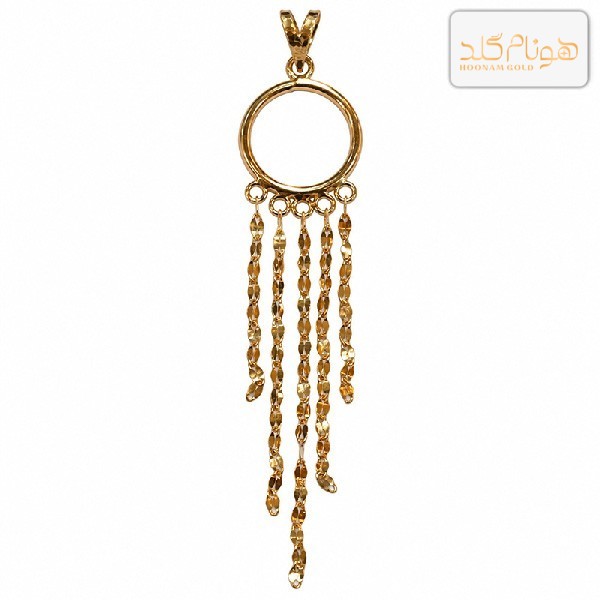 پلاک طلا شرابه ای M879