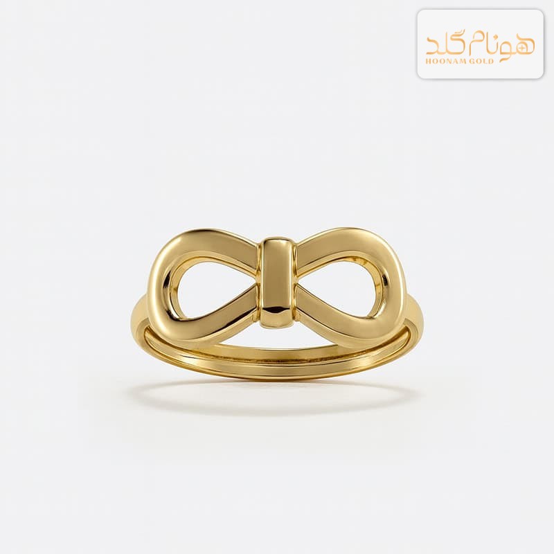 انگشتر طلا مینیمال پاپیون R820