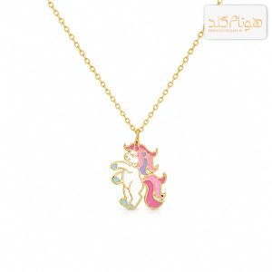 گردنبند طلا یونیکورن بچگانه ch499