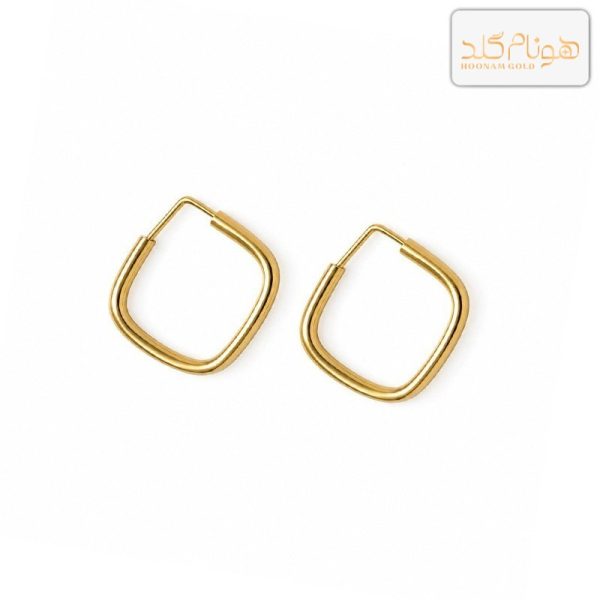 گوشواره طلا مربع مفتولی e142