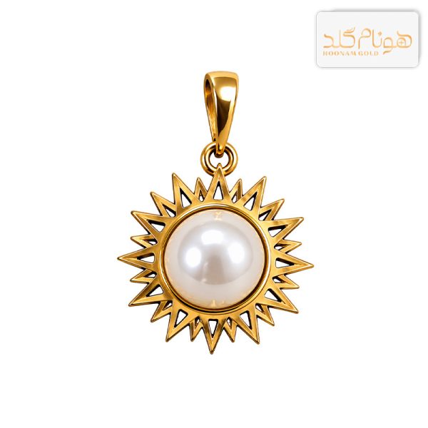 پلاک طلا مروارید m878