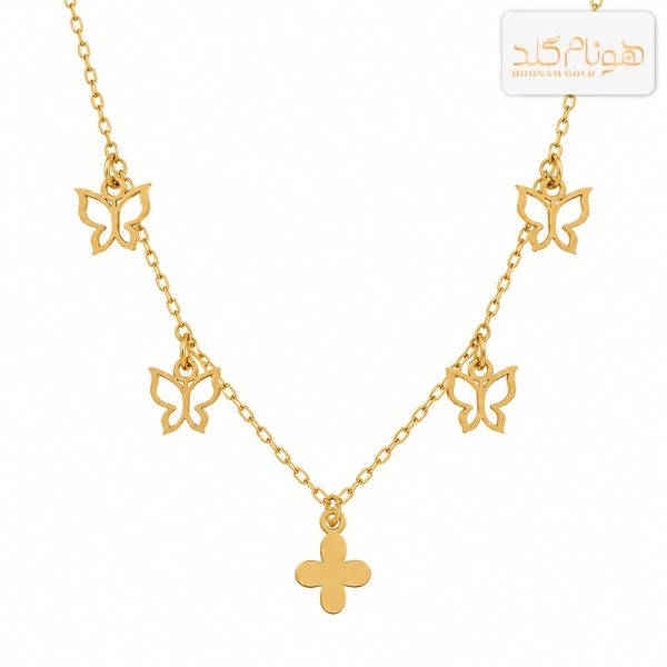 گردنبند طلا پروانه CH716